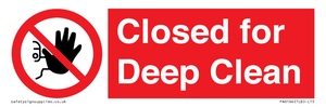 Closed for Deep Clean